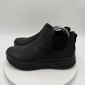 SAS Chelsea Boots Mens Size 10 Wide Black Leather Slip Resistant Work Comfort